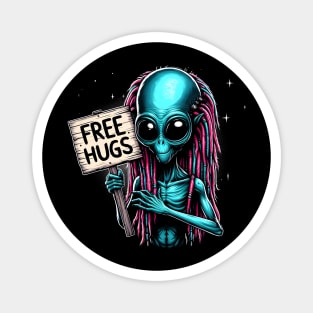Free Hugs From Outer Space Magnet